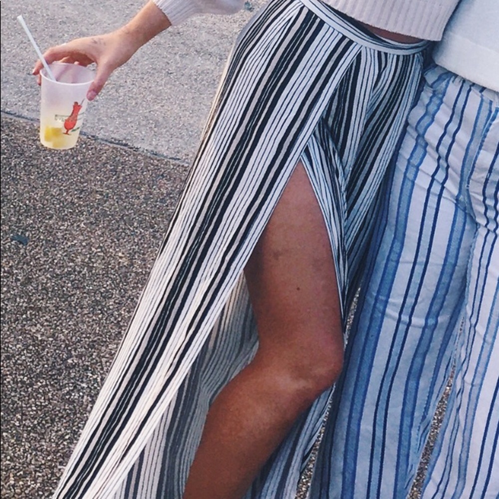 Revolve high slit pants